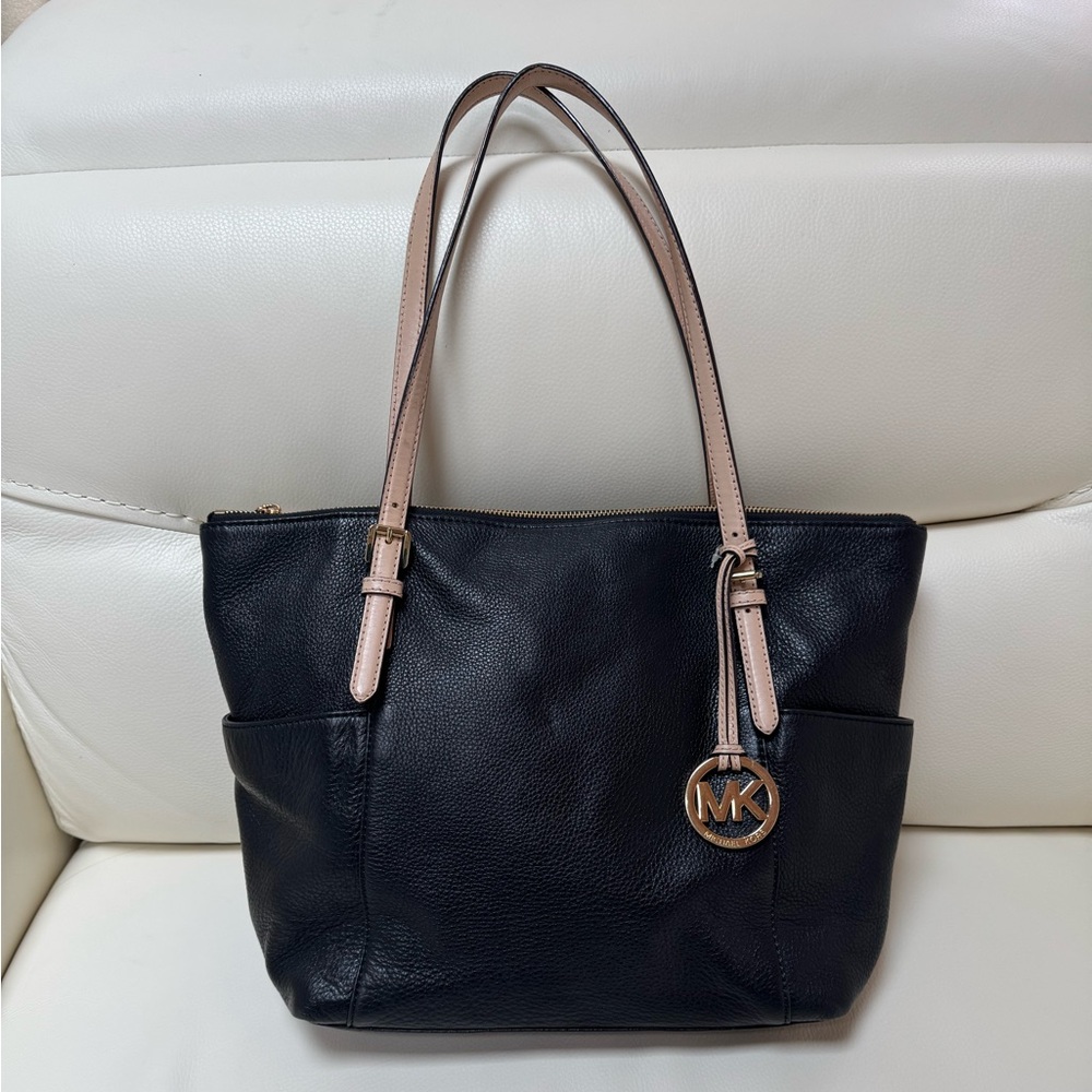 Michael Kors Black leather soft Tote